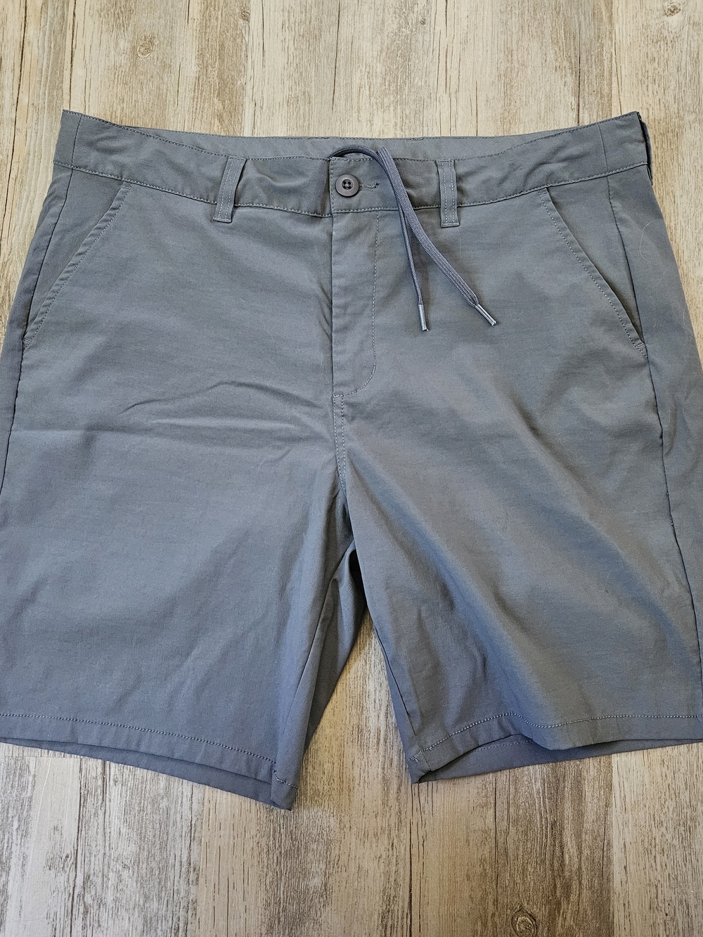 Marsh Wear Men's Casual Gray Drawstring Chino Hybrid Performance Shorts Size 36